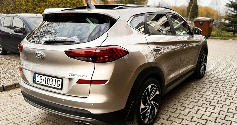 Hyundai Tucson cena 93900 przebieg: 95680, rok produkcji 2018 z Bydgoszcz małe 277